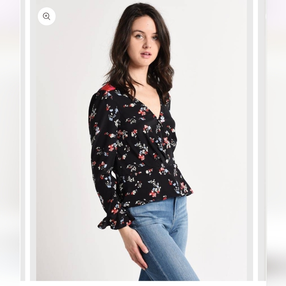 Tanya Taylor 100%Silk Floral Clusters Clio Top - Picture 2 of 11